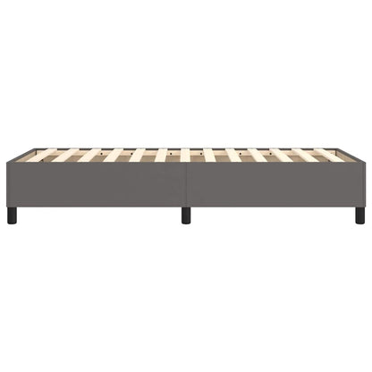Struttura Letto a Rete a Molle Grigio 100x200 cm in Similpelle