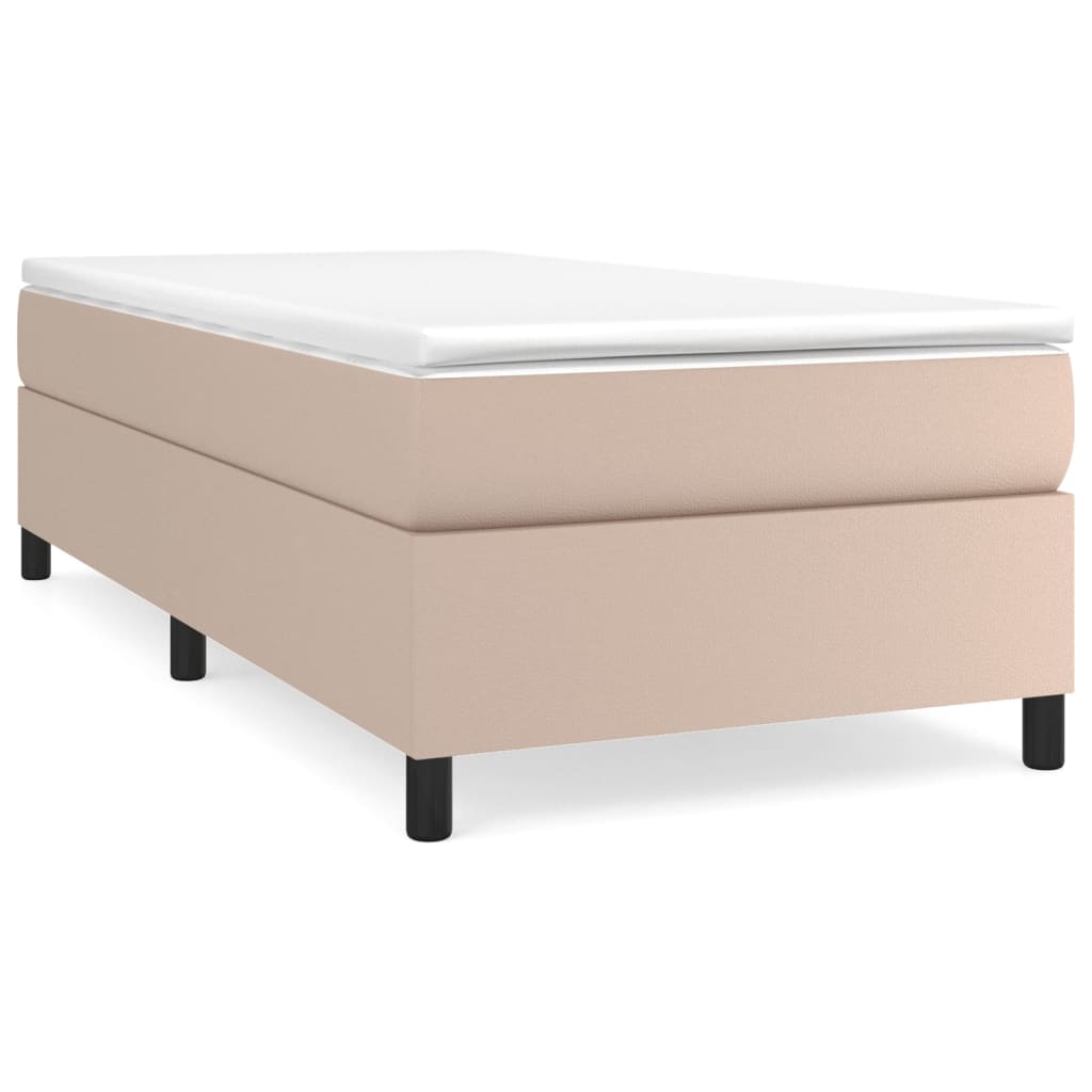 Struttura Letto a Rete a Molle Cappuccino 100x200 cm in Similpelle | homemem39