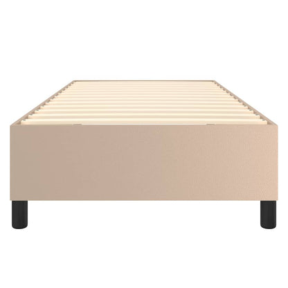 Struttura Letto a Rete a Molle Cappuccino 100x200 cm in Similpelle | homemem39
