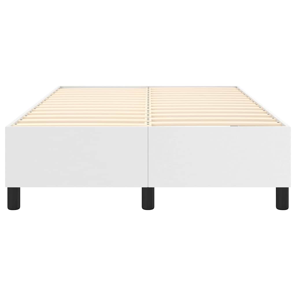 Struttura Letto a Rete a Molle Bianco 120x200 cm in Similpelle