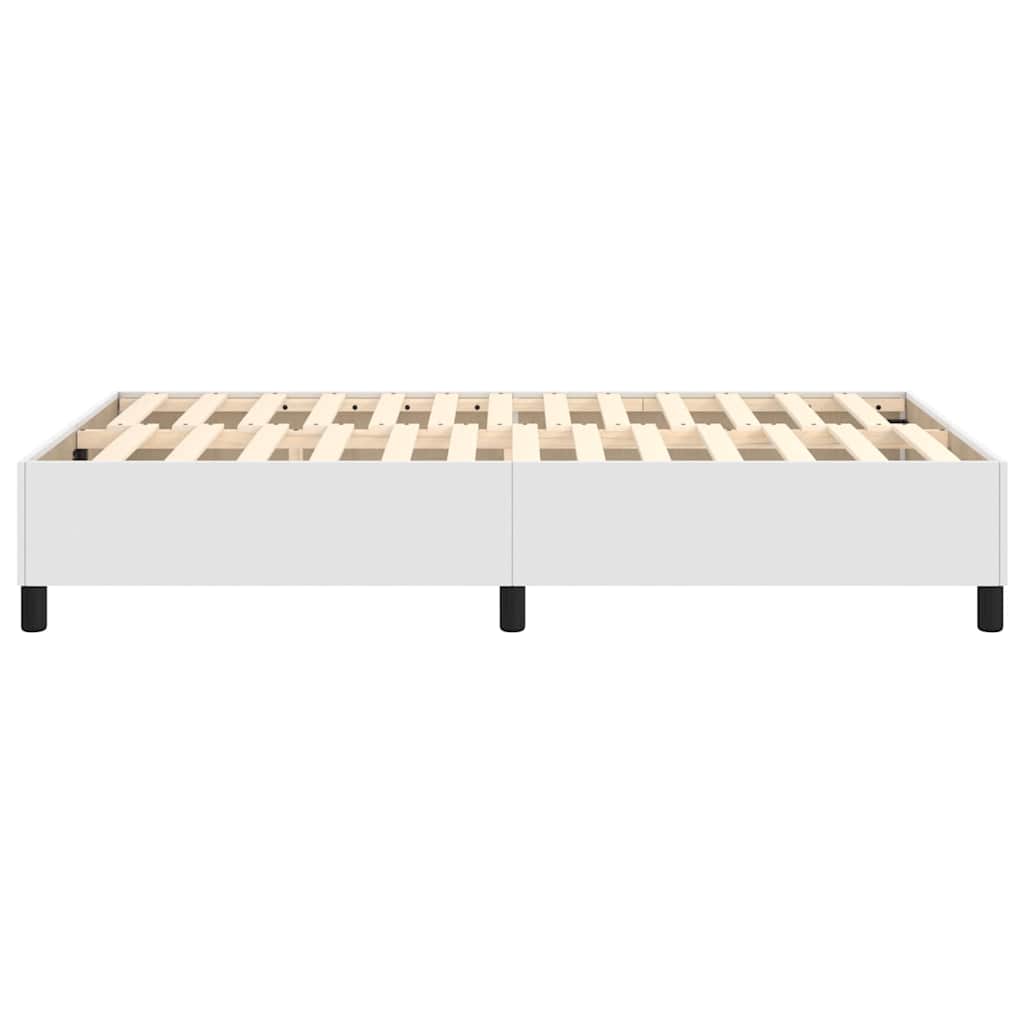 Struttura Letto a Rete a Molle Bianco 120x200 cm in Similpelle