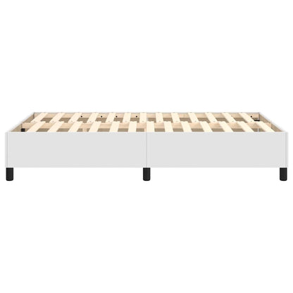 Struttura Letto a Rete a Molle Bianco 120x200 cm in Similpelle