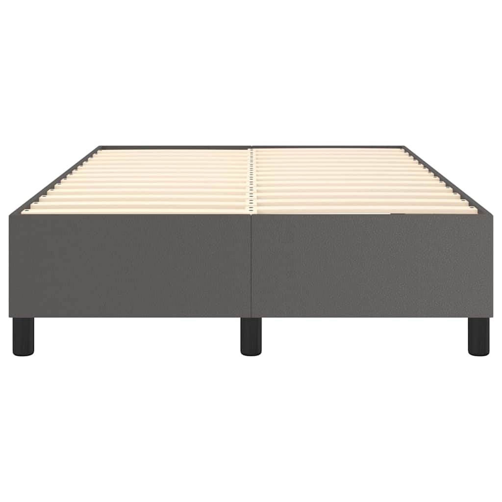 Struttura Letto a Rete a Molle Grigio 120x200 cm in Similpelle