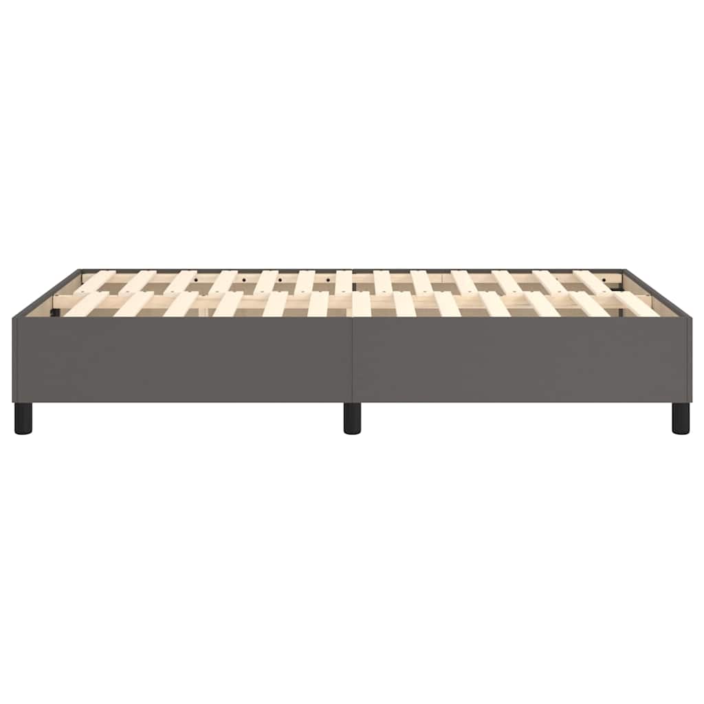Struttura Letto a Rete a Molle Grigio 120x200 cm in Similpelle