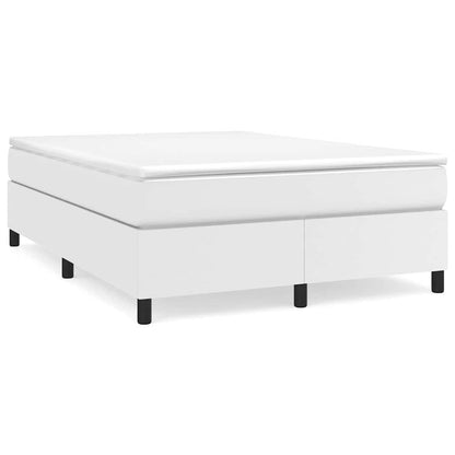 Struttura Letto a Rete a Molle Bianco 140x190 cm in Similpelle
