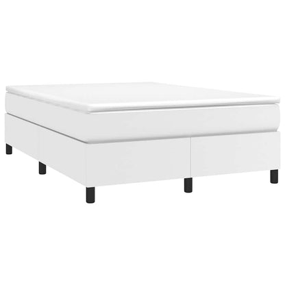 Struttura Letto a Rete a Molle Bianco 140x190 cm in Similpelle
