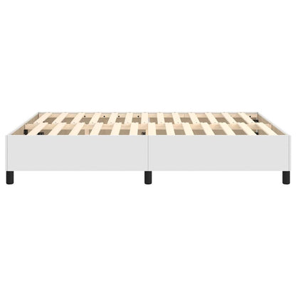 Struttura Letto a Rete a Molle Bianco 140x190 cm in Similpelle