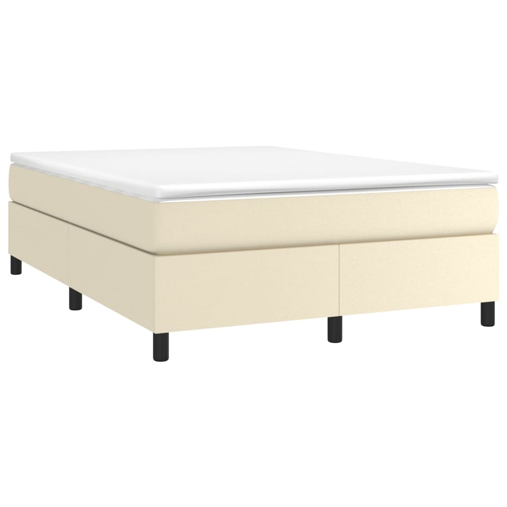Struttura Letto a Rete a Molle Crema 140x190 cm in Similpelle | homemem39