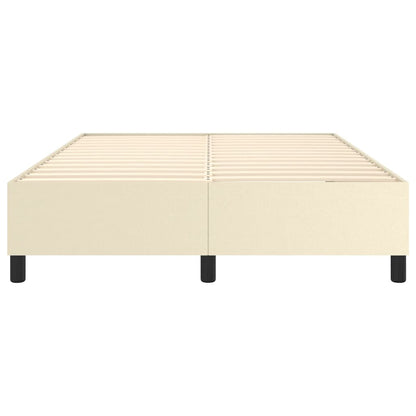 Struttura Letto a Rete a Molle Crema 140x190 cm in Similpelle | homemem39
