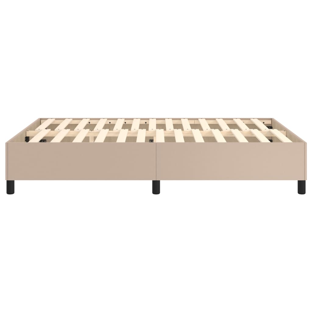 Struttura Letto a Rete a Molle Cappuccino 140x190 cm in Similpelle - homemem39