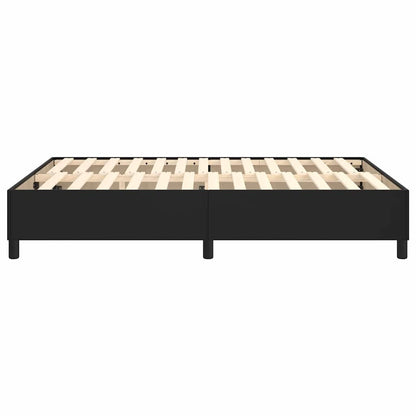 Struttura Letto a Rete a Molle Nero 140x200 cm in Similpelle