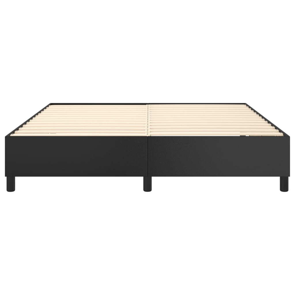 Struttura Letto a Rete a Molle Nero 160x200 cm in Similpelle | homemem39