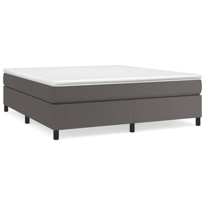 Struttura Letto a Rete a Molle Grigio 160x200 cm in Similpelle | homemem39