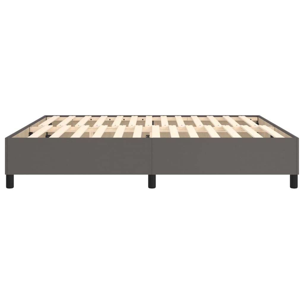 Struttura Letto a Rete a Molle Grigio 160x200 cm in Similpelle | homemem39
