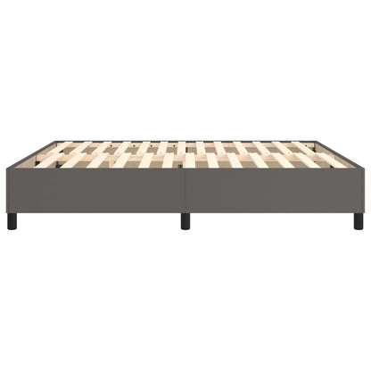Struttura Letto a Rete a Molle Grigio 160x200 cm in Similpelle | homemem39