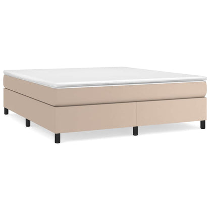 Struttura Letto a Rete a Molle Cappuccino 160x200 cm Similpelle