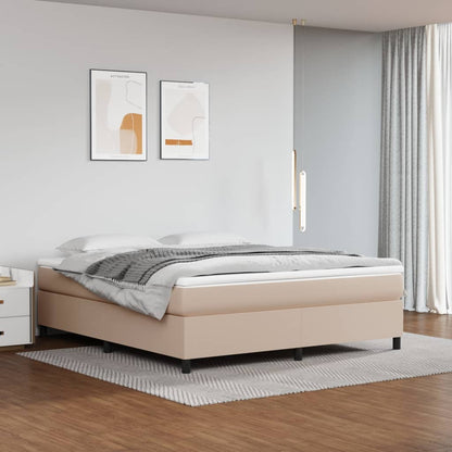 Struttura Letto a Rete a Molle Cappuccino 160x200 cm in Similpelle - homemem39