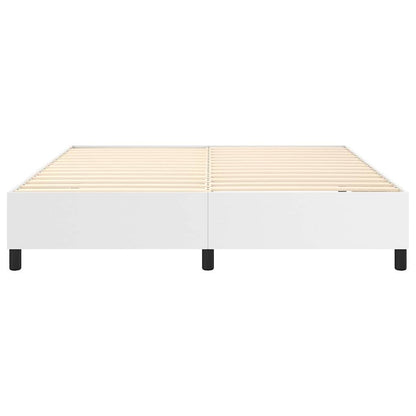 Struttura Letto a Rete a Molle Bianco 180x200 cm in Similpelle
