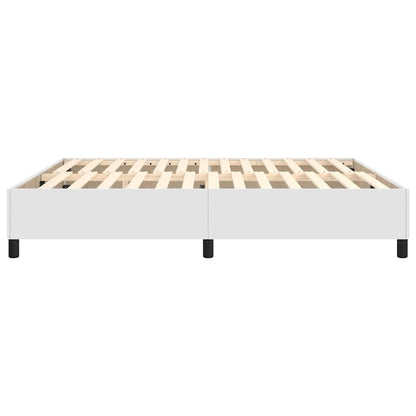 Struttura Letto a Rete a Molle Bianco 180x200 cm in Similpelle