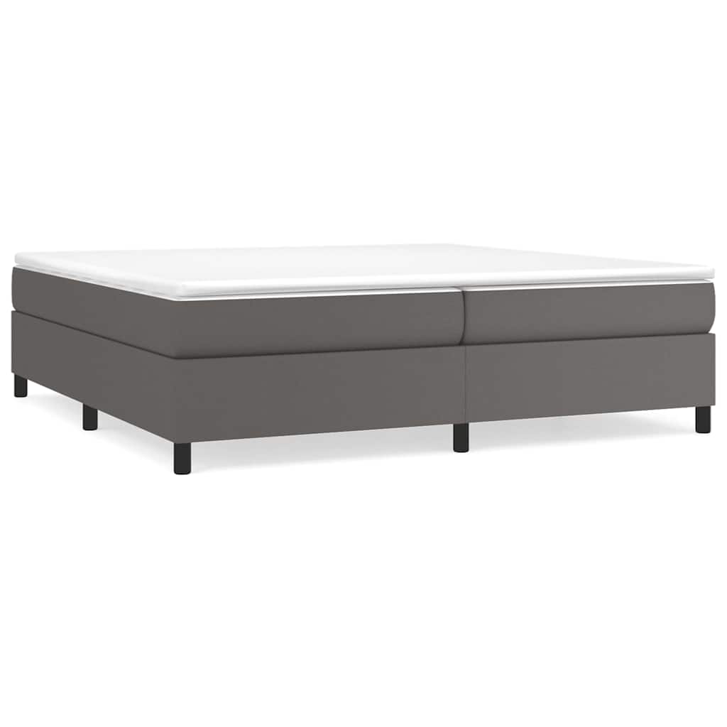 Struttura Letto a Rete a Molle Grigio 200x200 cm in Similpelle