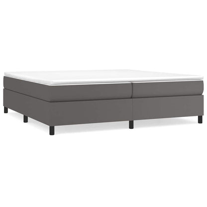 Struttura Letto a Rete a Molle Grigio 200x200 cm in Similpelle