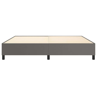 Struttura Letto a Rete a Molle Grigio 200x200 cm in Similpelle