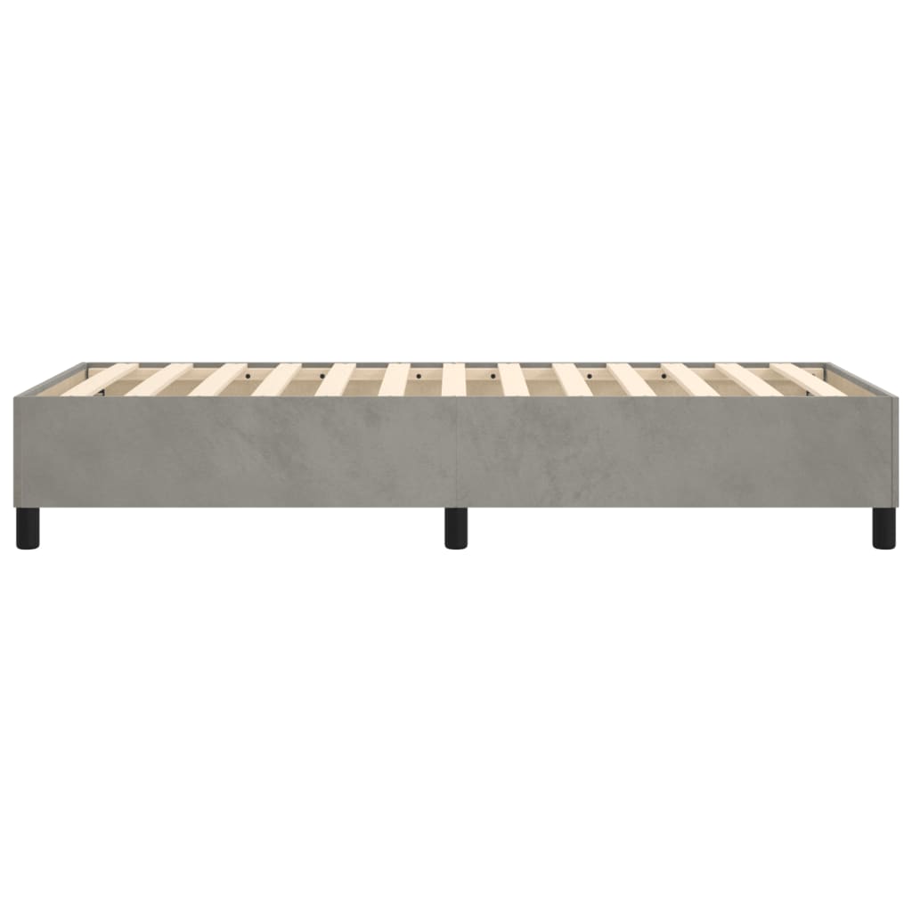 Struttura Letto a Rete a Molle Grigio Chiaro 80x200 cm Velluto - homemem39