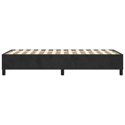Struttura Letto a Rete a Molle Nero 80x200 cm in Velluto