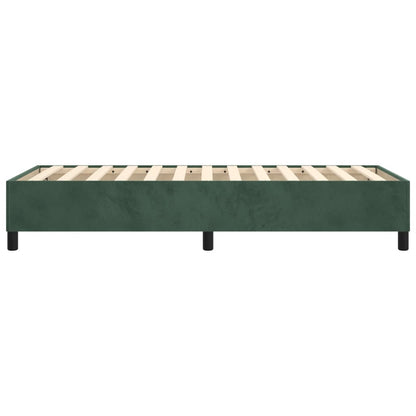 Struttura Letto a Rete a Molle Verde Scuro 80x200 cm in Velluto - homemem39