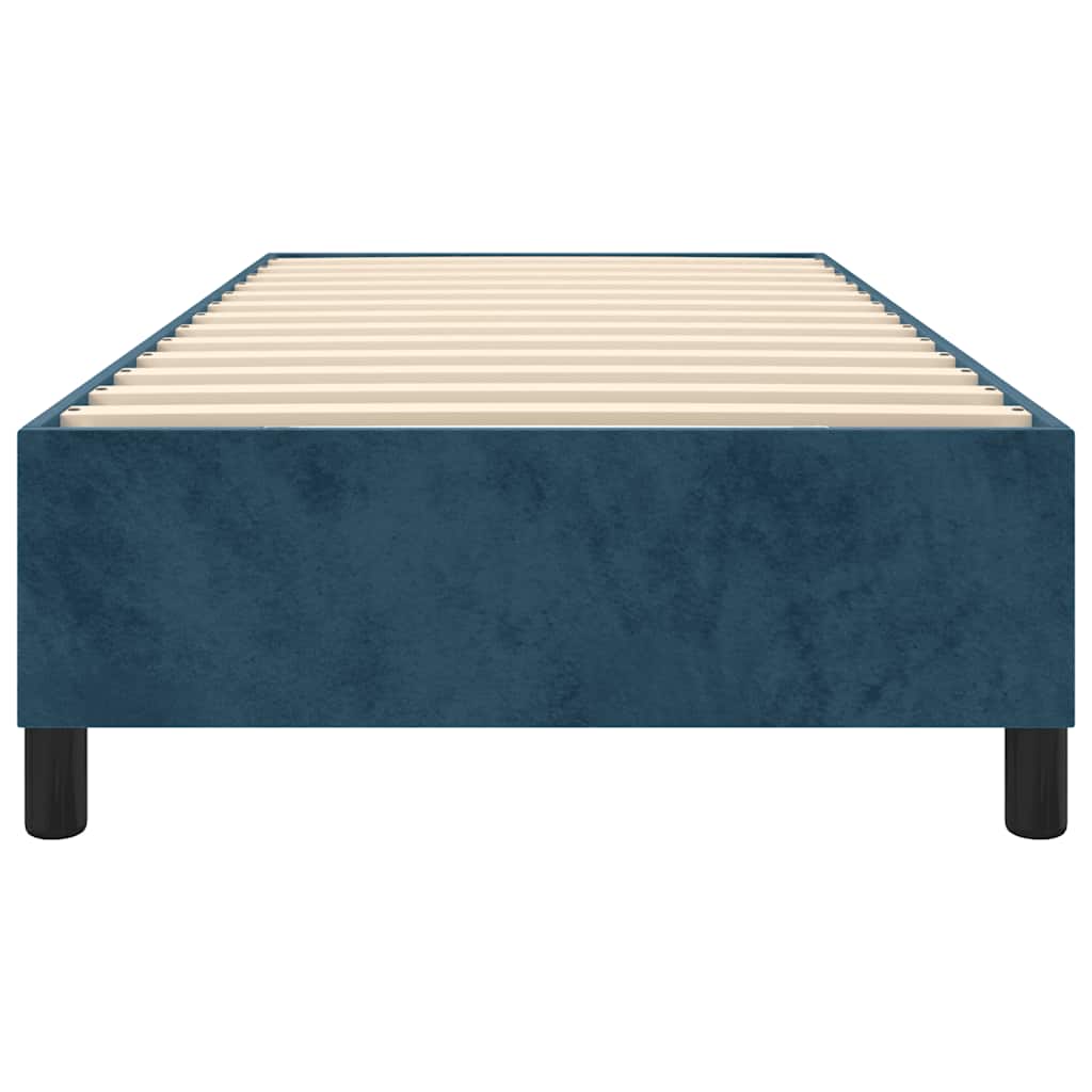 Struttura Letto a Rete a Molle Blu Scuro 80x200 cm in Velluto | homemem39
