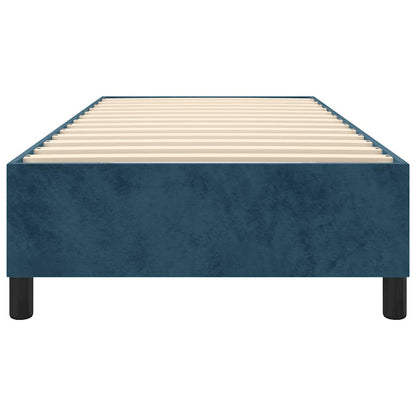 Struttura Letto a Rete a Molle Blu Scuro 80x200 cm in Velluto | homemem39