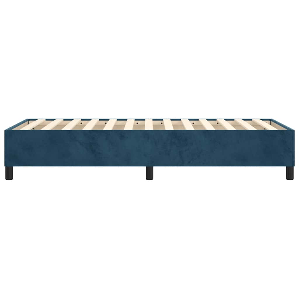 Struttura Letto a Rete a Molle Blu Scuro 80x200 cm in Velluto | homemem39