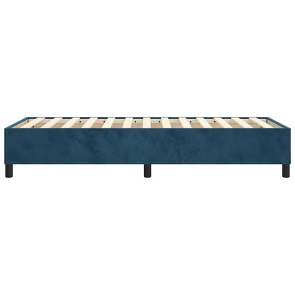 Struttura Letto a Rete a Molle Blu Scuro 80x200 cm in Velluto | homemem39
