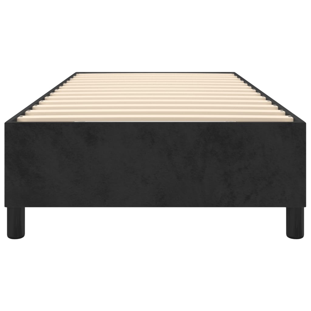Struttura Letto a Rete a Molle Nero 90x190 cm in Velluto - homemem39