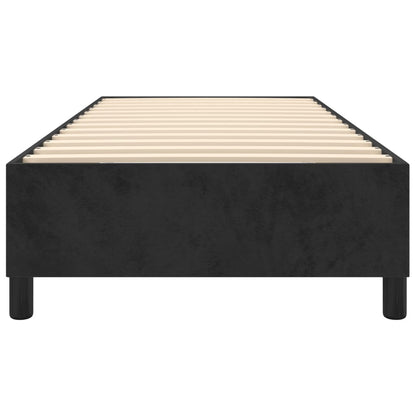 Struttura Letto a Rete a Molle Nero 90x190 cm in Velluto - homemem39