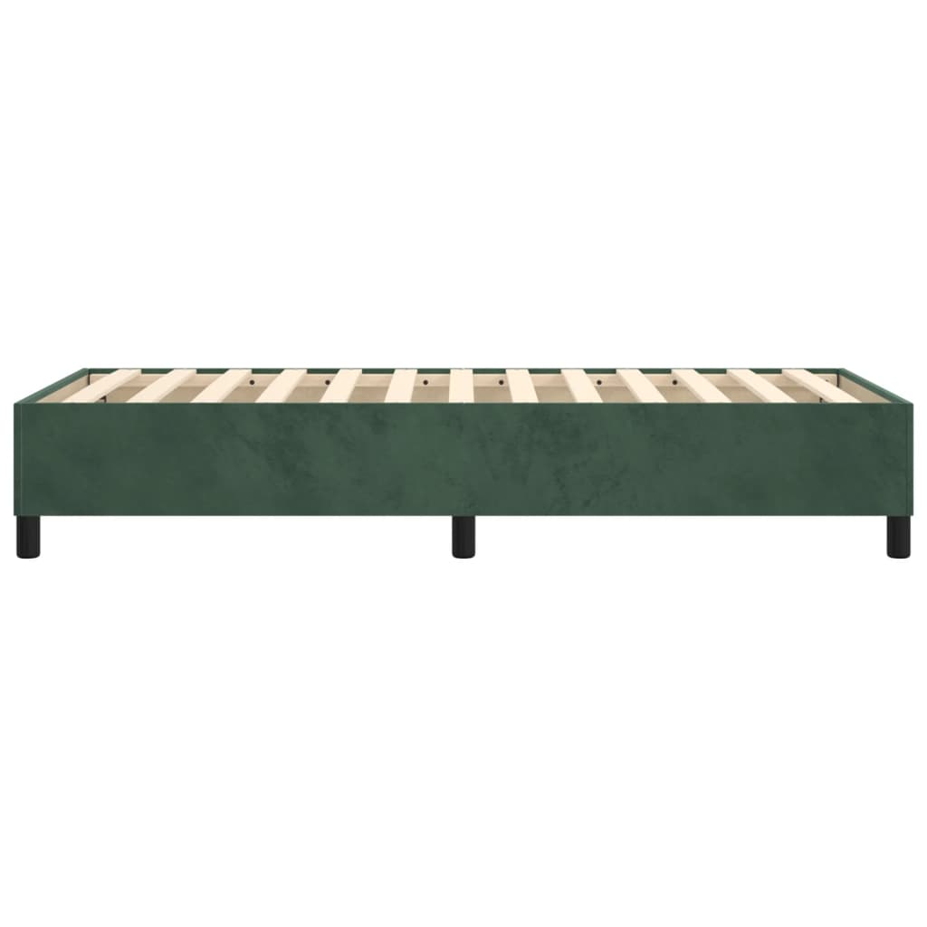 Struttura Letto a Rete a Molle Verde Scuro 90x190 cm in Velluto - homemem39