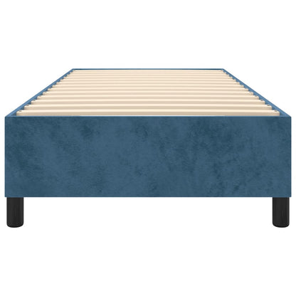 Struttura Letto a Rete a Molle Blu Scuro 90x190 cm in Velluto - homemem39