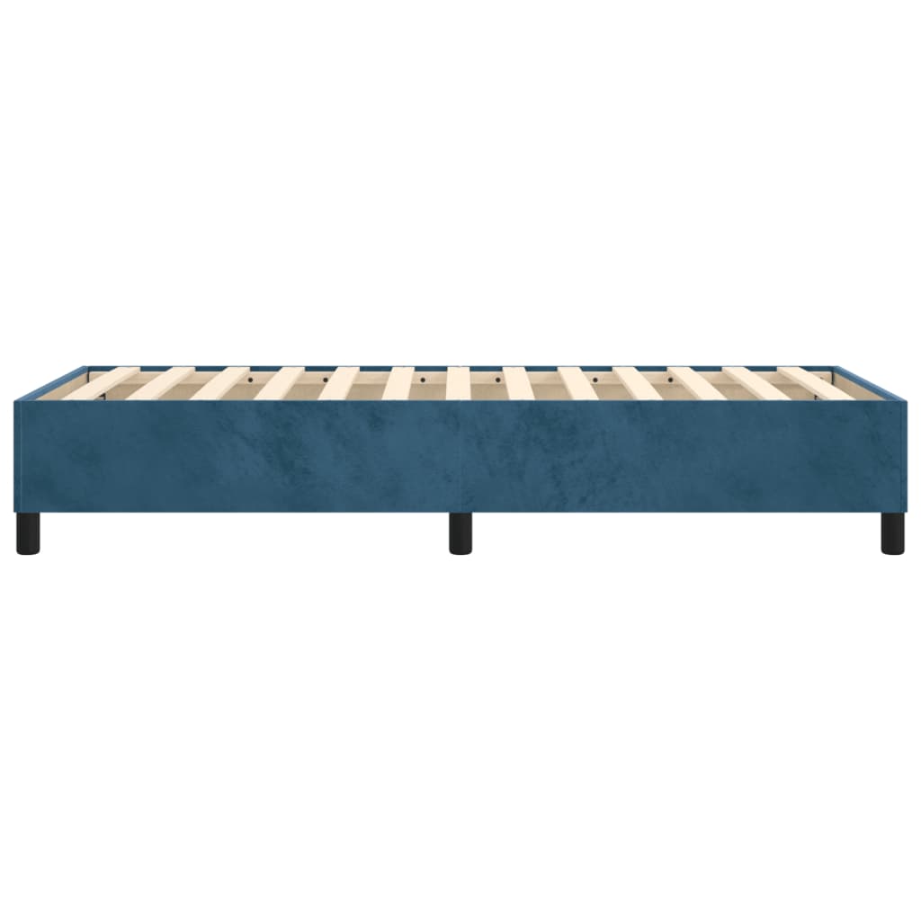 Struttura Letto a Rete a Molle Blu Scuro 90x190 cm in Velluto - homemem39
