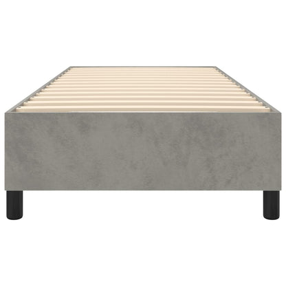 Struttura Letto a Rete a Molle Grigio Chiaro 90x200 cm Velluto - homemem39