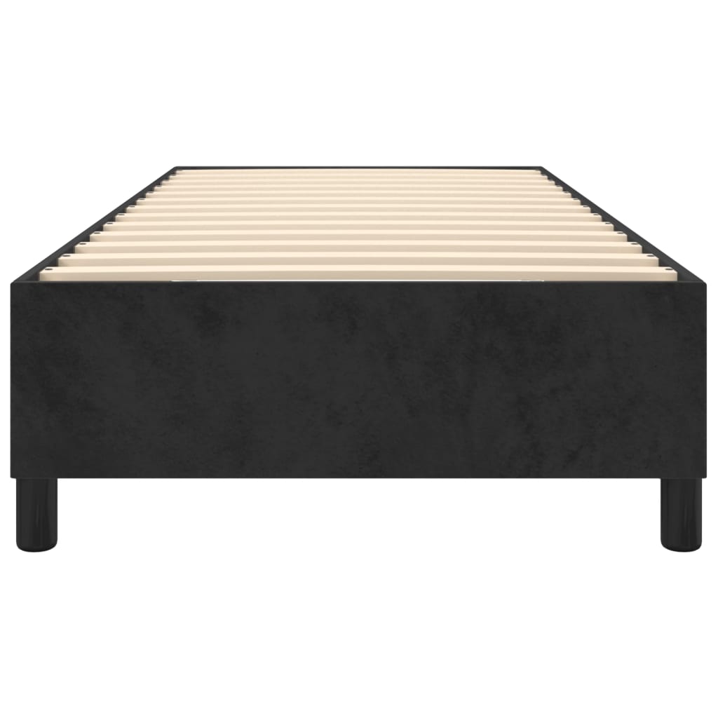 Struttura Letto a Rete a Molle Nero 90x200 cm in Velluto - homemem39