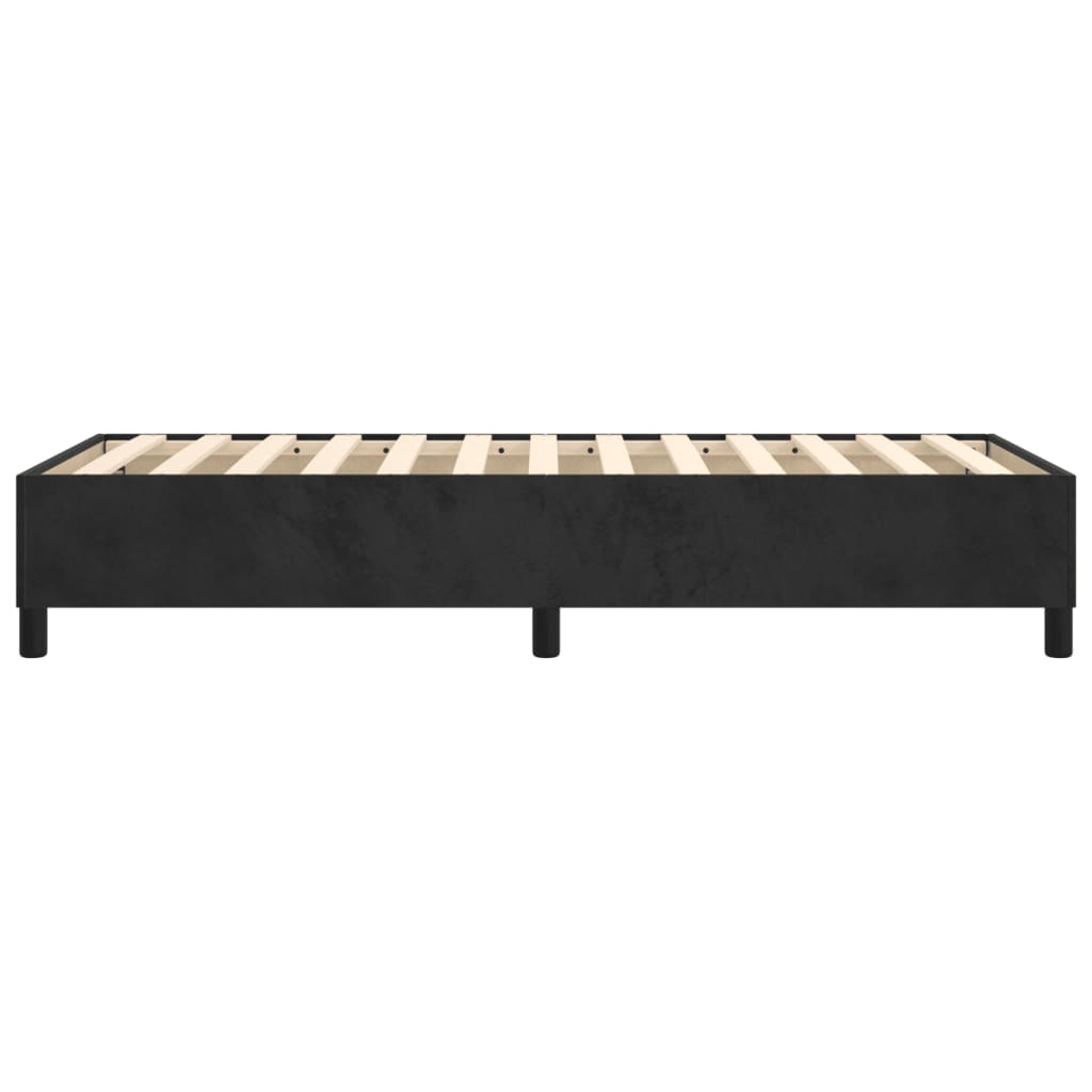 Struttura Letto a Rete a Molle Nero 90x200 cm in Velluto - homemem39