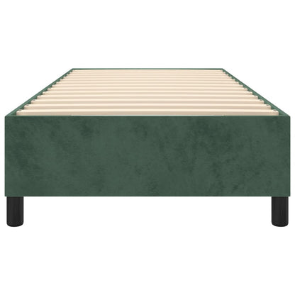 Struttura Letto a Rete a Molle Verde Scuro 90x200 cm in Velluto - homemem39
