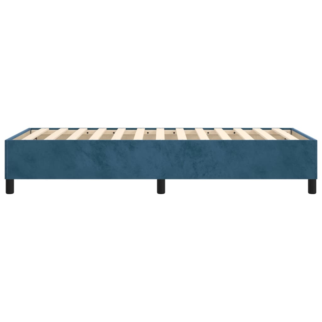 Struttura Letto a Rete a Molle Blu Scuro 90x200 cm in Velluto - homemem39