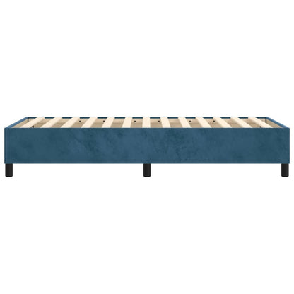 Struttura Letto a Rete a Molle Blu Scuro 90x200 cm in Velluto - homemem39