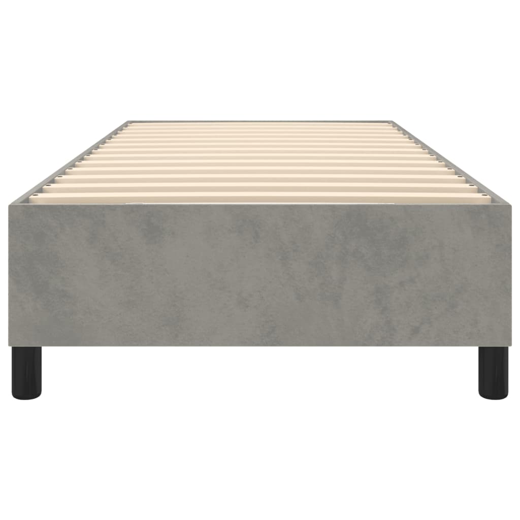 Struttura Letto a Rete a Molle Grigio Chiaro 100x200 cm Velluto - homemem39