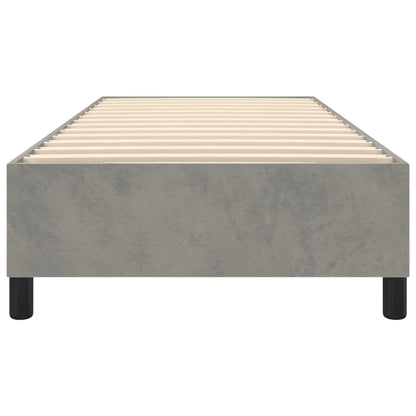 Struttura Letto a Rete a Molle Grigio Chiaro 100x200 cm Velluto - homemem39