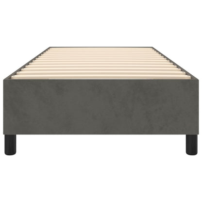 Struttura Letto a Rete a Molle Grigio Scuro 100x200 cm Velluto - homemem39