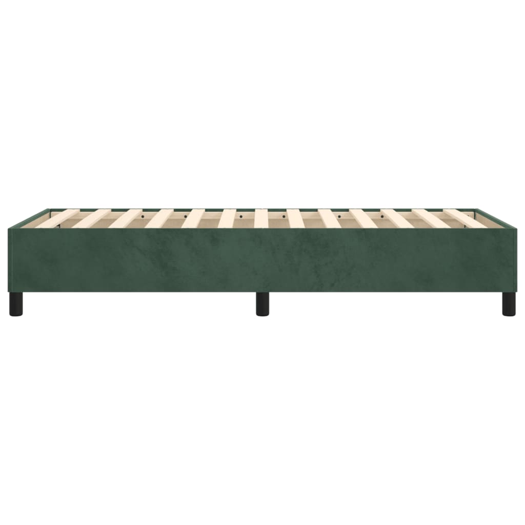 Struttura Letto a Rete a Molle Verde Scuro 100x200 cm in Velluto - homemem39