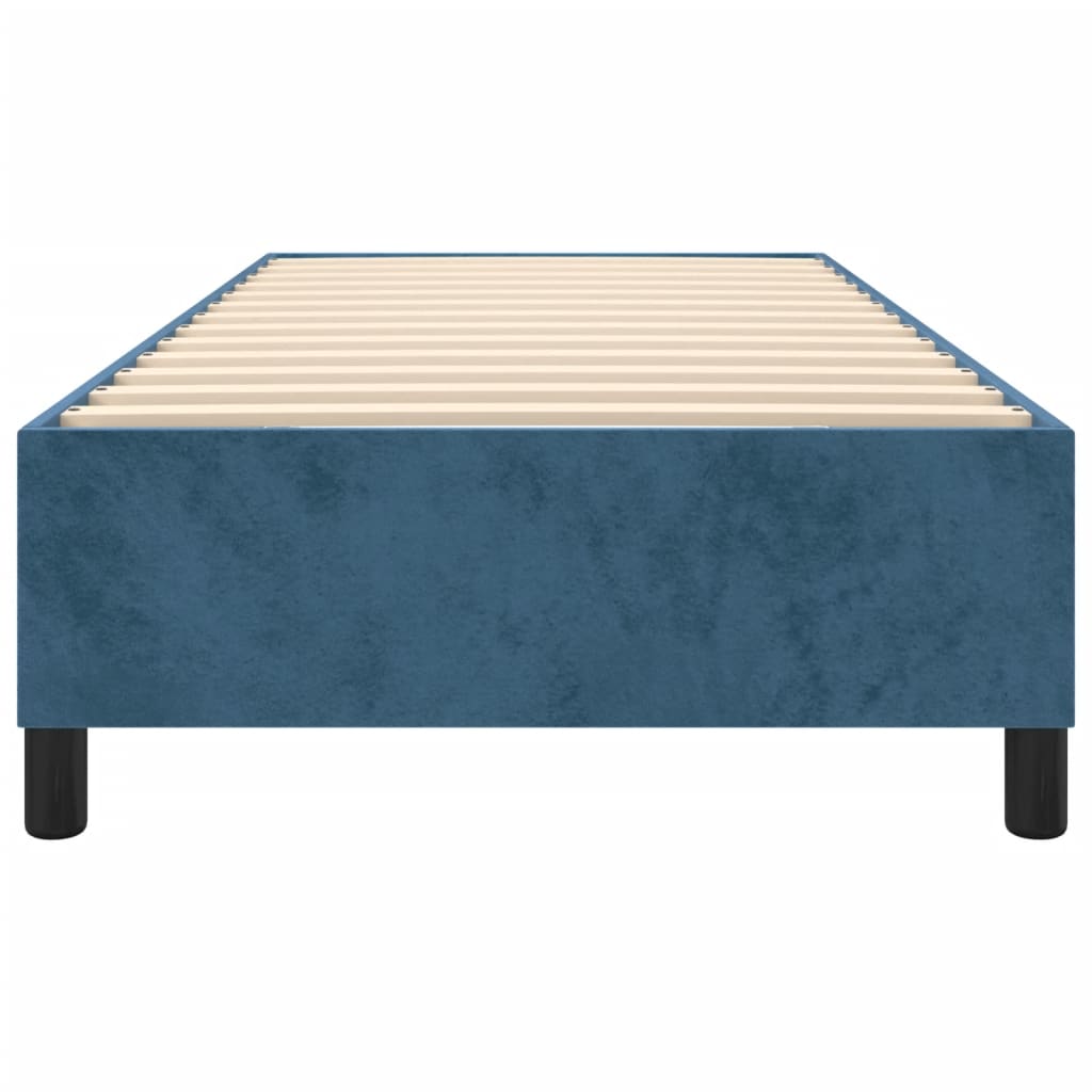 Struttura Letto a Rete a Molle Blu Scuro 100x200 cm in Velluto - homemem39