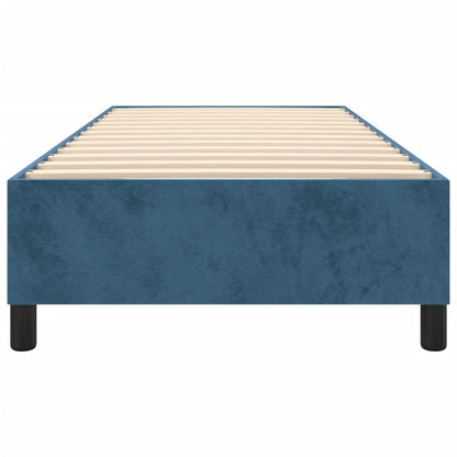 Struttura Letto a Rete a Molle Blu Scuro 100x200 cm in Velluto - homemem39